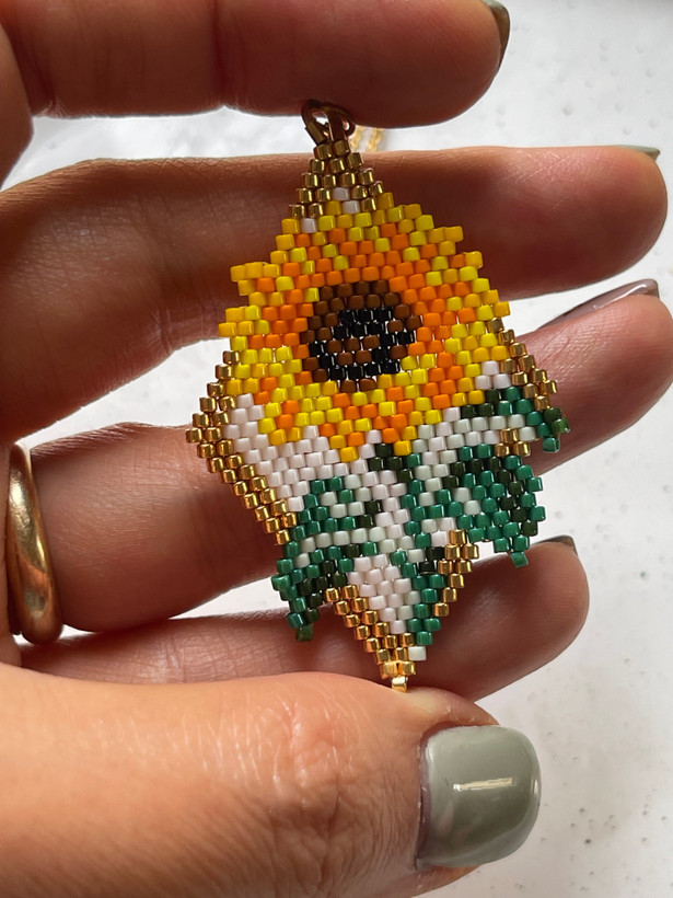 گردنبند گل افتابگردان میوکی 🌻